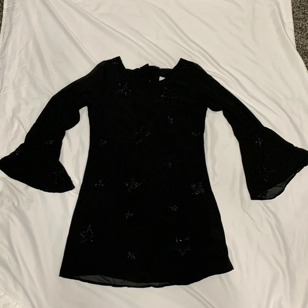 Chaser Bell Sleeve Beaded Dress M - Picture 12 of 13